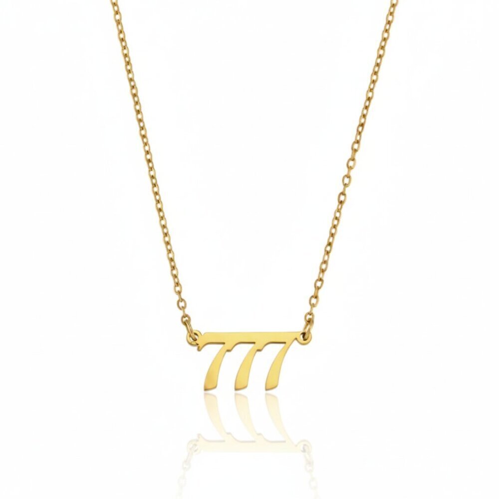 Angel Number 777 Stainless Steel Necklace